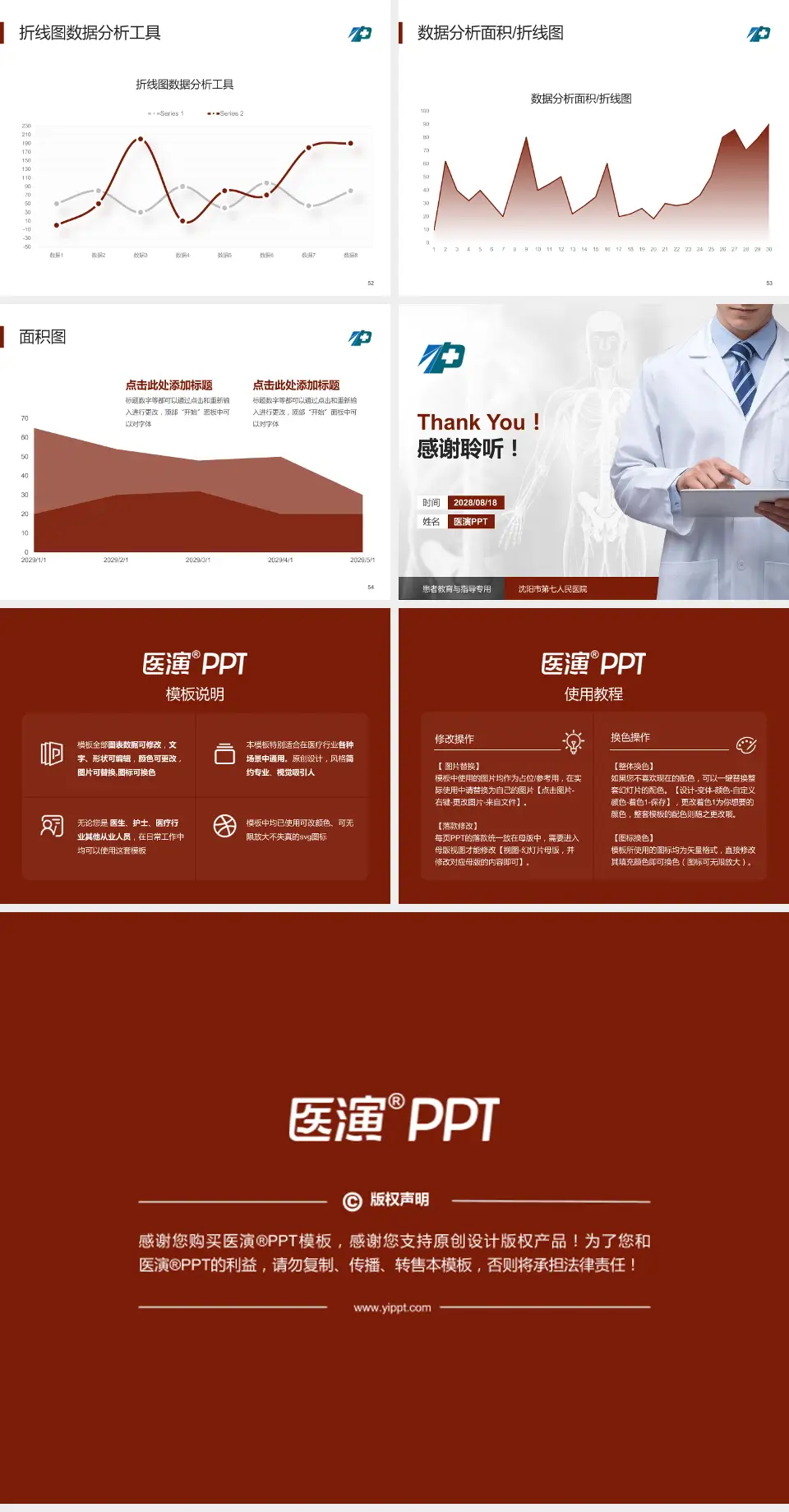 沈阳市第七人民医院患者教育与指导PPT模板4:3格式幻灯片预览图7