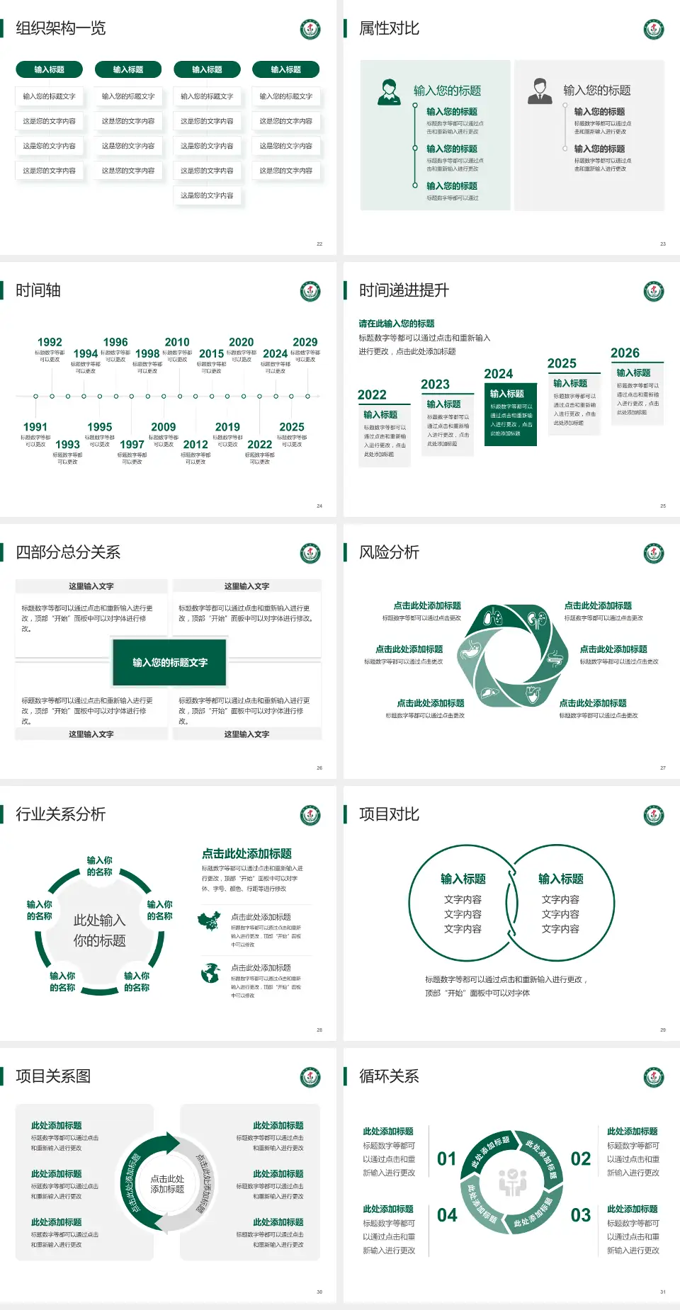 庄河市中心医院医疗行业比赛专用PPT模板4:3格式幻灯片预览图4