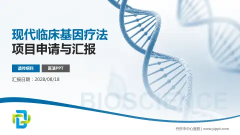 丹东市中心医院项目申请与汇报PPT模板
