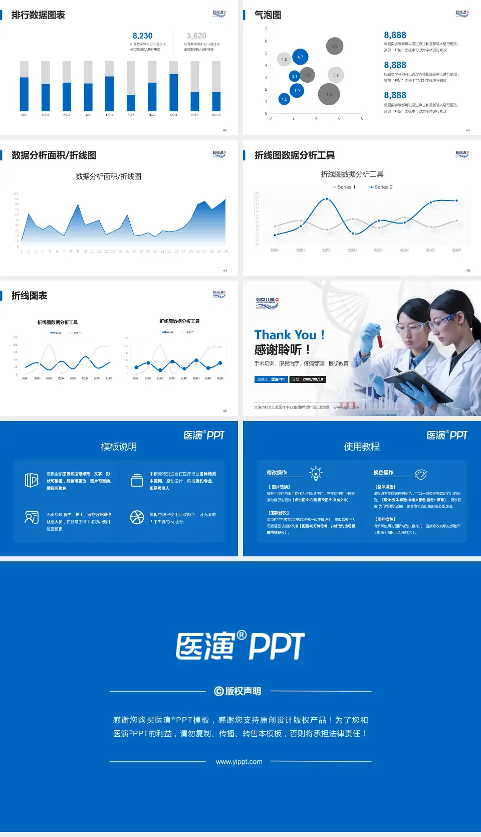 大连市妇女儿童医疗中心(集团)希望广场儿童院区科研成果展示PPT模板16:9格式幻灯片预览图6