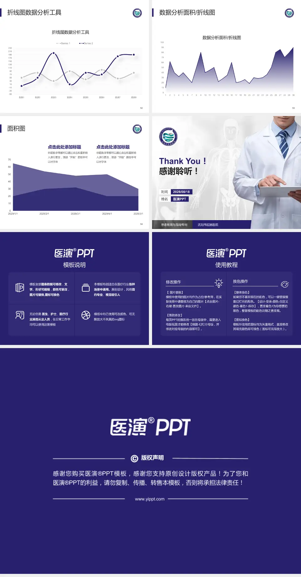 沈阳市肛肠医院患者教育与指导PPT模板4:3格式幻灯片预览图7