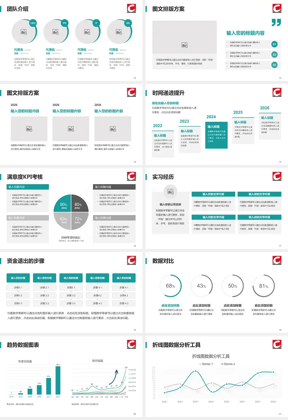 丹东市第一医院培训与教育PPT模板16:9格式幻灯片预览图3