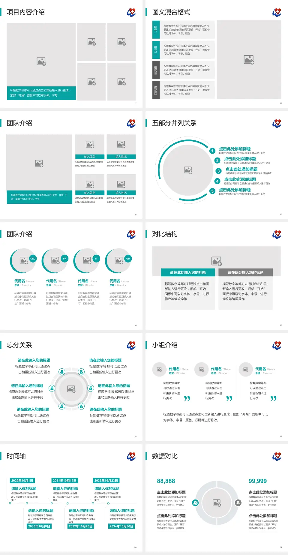 瓦房店市中心医院医疗知识普及PPT模板4:3格式幻灯片预览图3