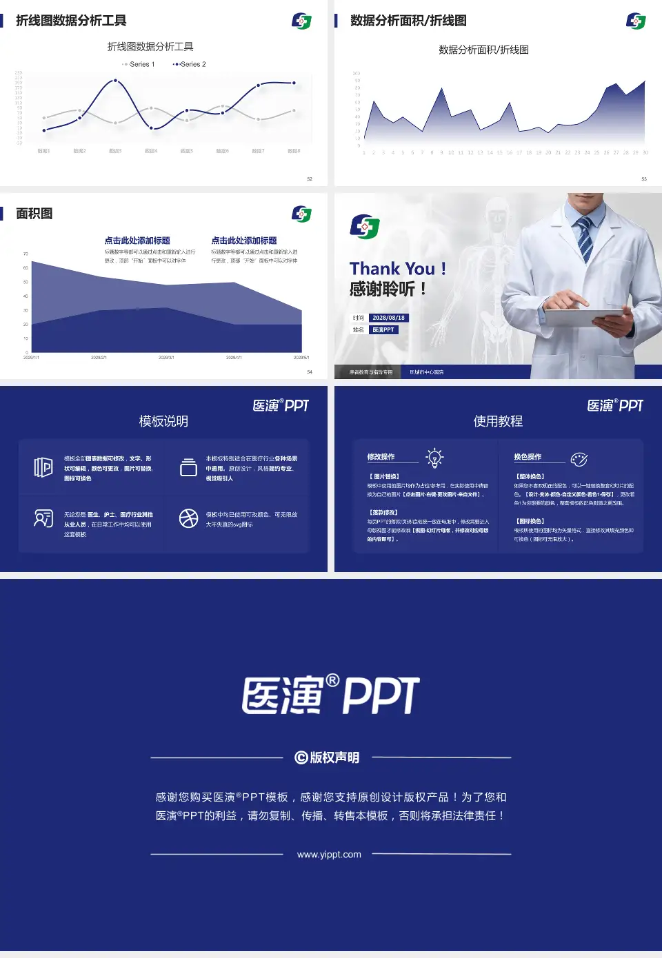 凤城市中心医院患者教育与指导PPT模板16:9格式幻灯片预览图7