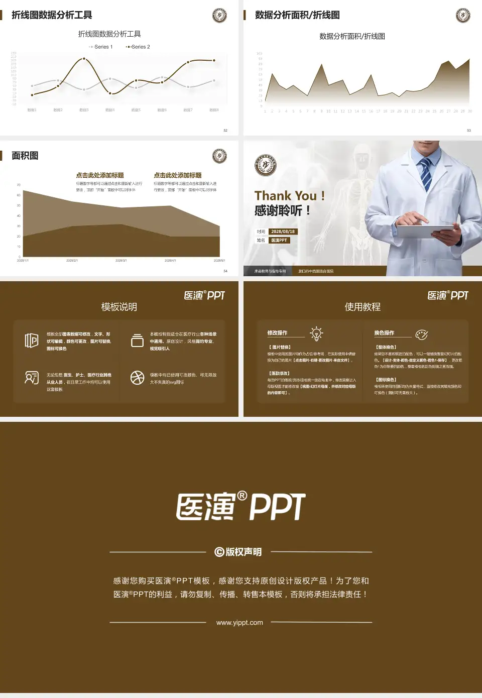 营口市中西医结合医院患者教育与指导PPT模板16:9格式幻灯片预览图7