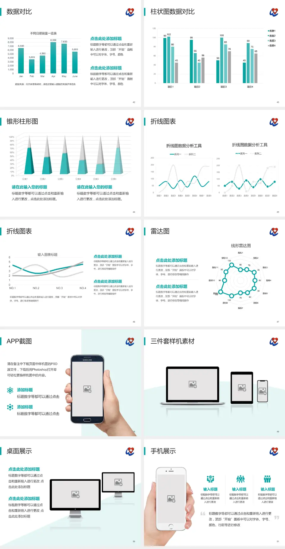 瓦房店市中心医院医院管理报告PPT模板4:3格式幻灯片预览图6