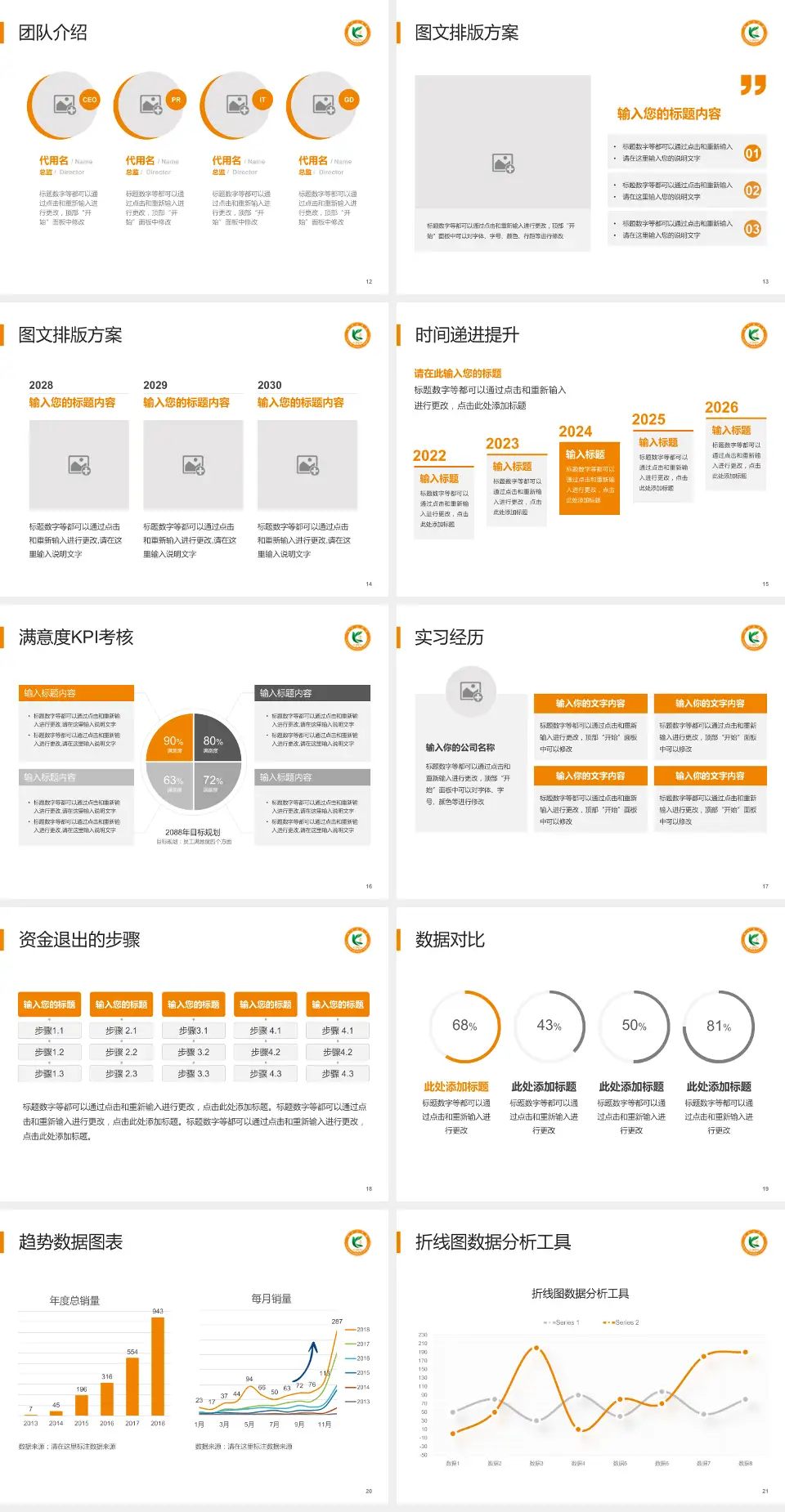 抚顺矿务局总医院培训与教育PPT模板4:3格式幻灯片预览图3
