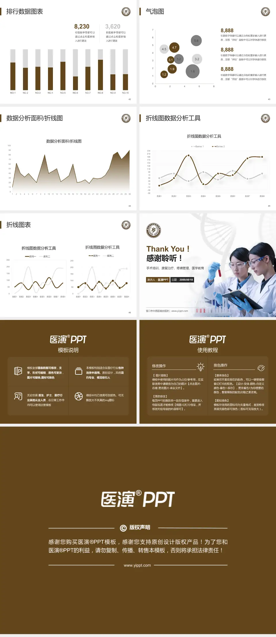 营口市中西医结合医院科研成果展示PPT模板4:3格式幻灯片预览图6