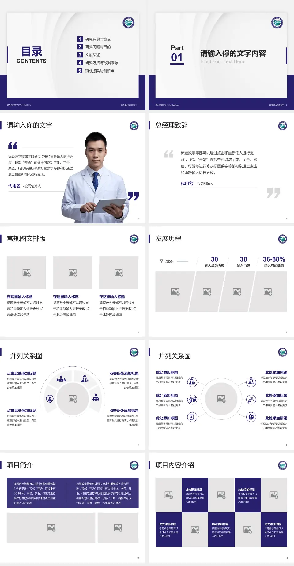 沈阳市肛肠医院医院管理报告PPT模板4:3格式幻灯片预览图2