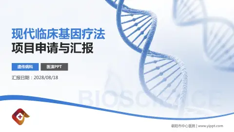 朝阳市中心医院项目申请与汇报PPT模板