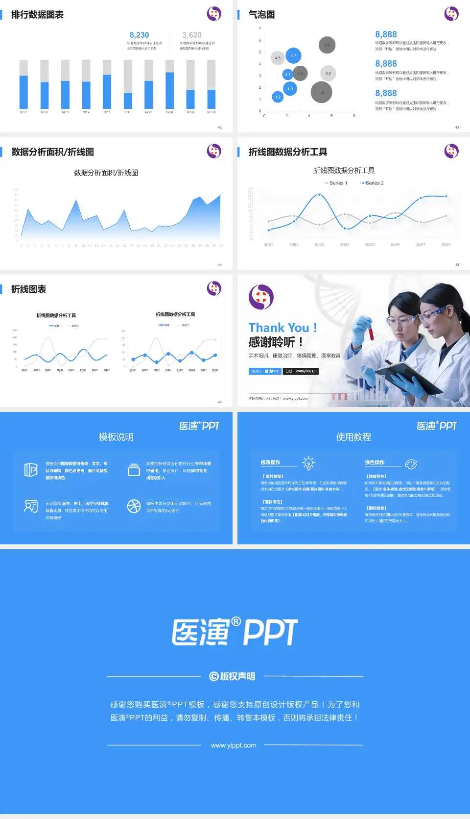 沈阳市第六人民医院科研成果展示PPT模板16:9格式幻灯片预览图6