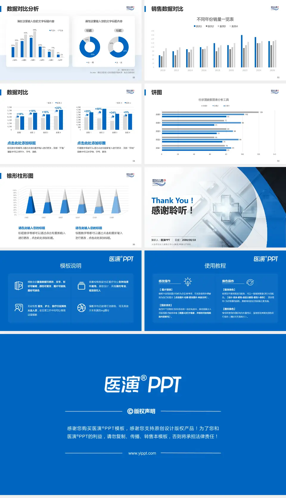 大连市妇女儿童医疗中心(集团)春柳妇产院区医疗行业比赛专用PPT模板16:9格式幻灯片预览图7