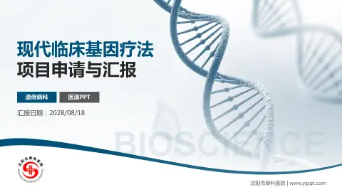 沈阳市骨科医院项目申请与汇报PPT模板