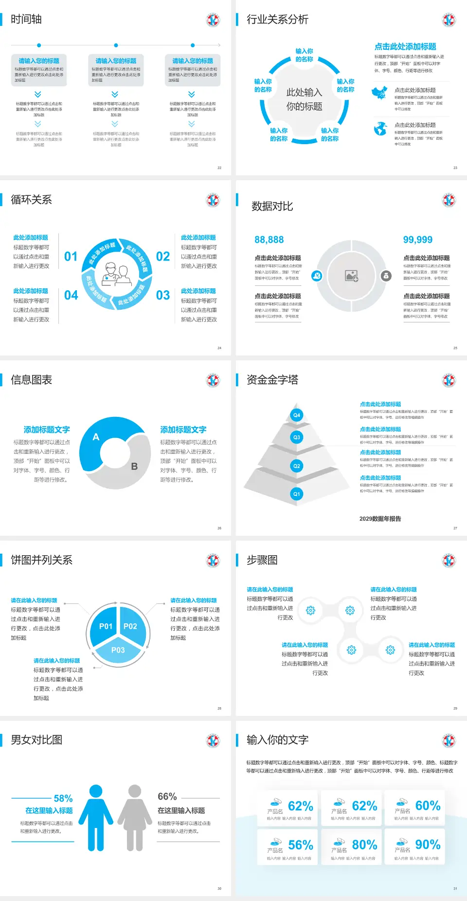 沈阳市妇婴医院医院管理报告PPT模板4:3格式幻灯片预览图4