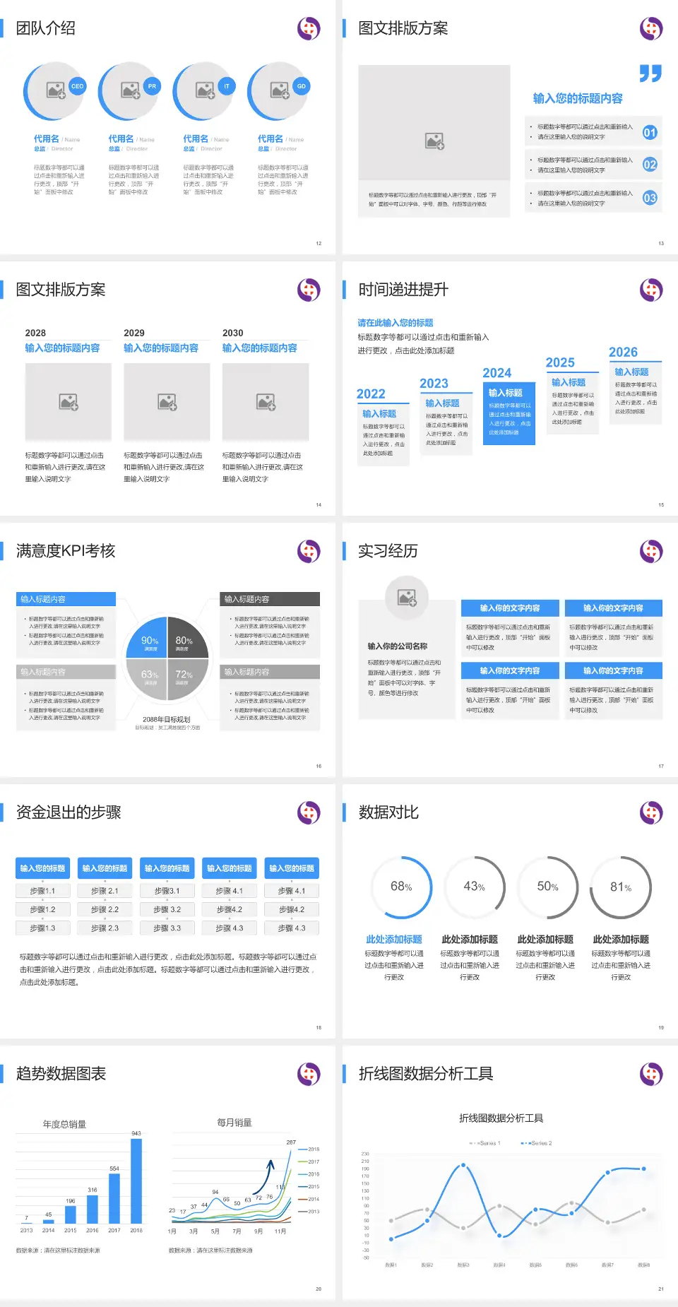 沈阳市第六人民医院培训与教育PPT模板4:3格式幻灯片预览图3