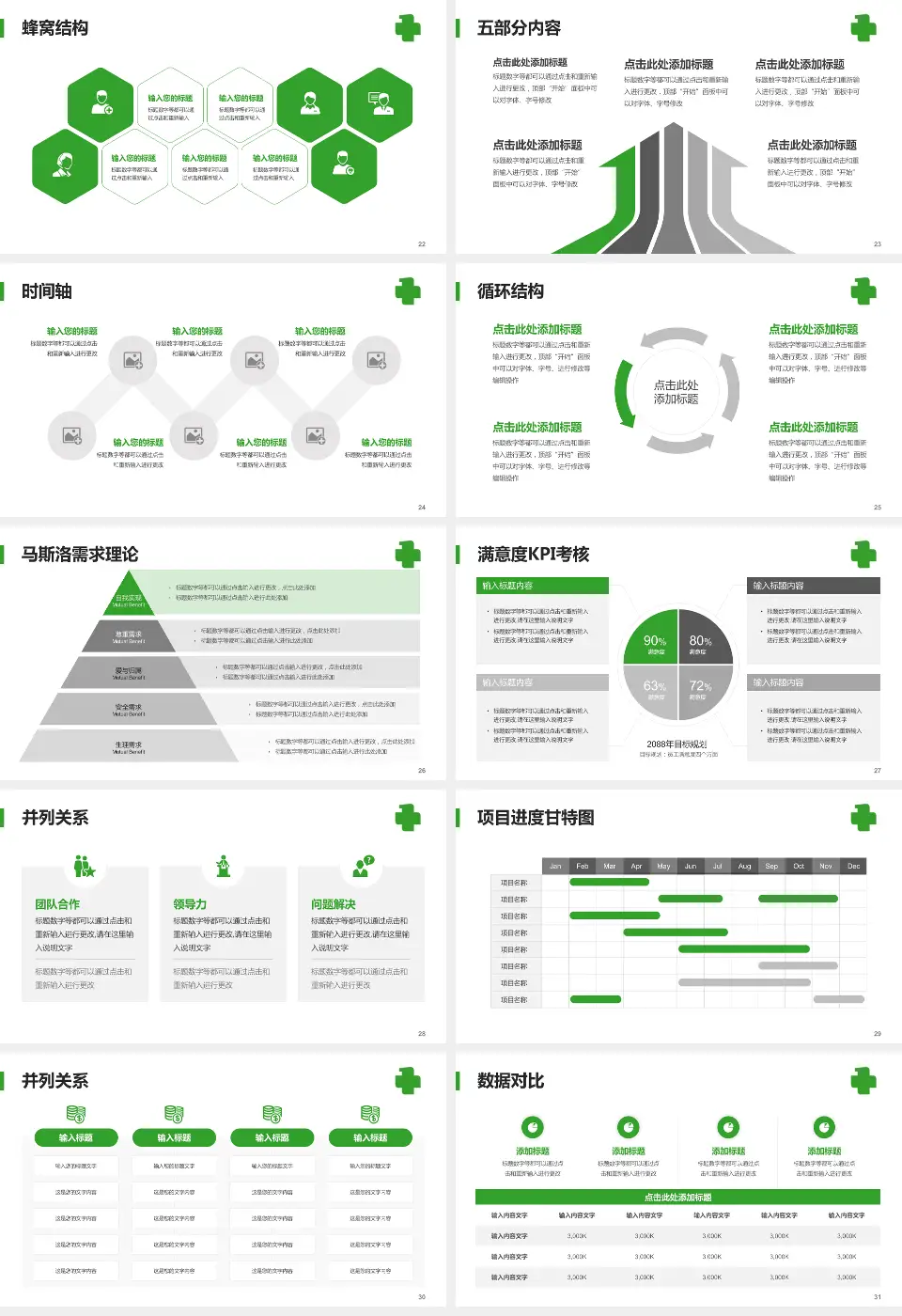 中国医科大学附属第一医院鞍山医院医疗知识普及PPT模板16:9格式幻灯片预览图4