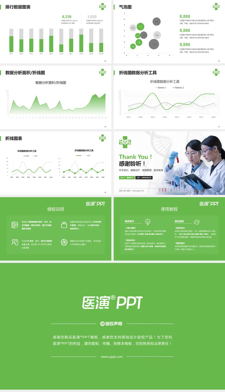 沈阳二四二医院科研成果展示PPT模板16:9格式幻灯片预览图6