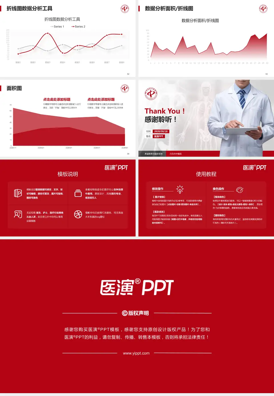 丹东市中医院患者教育与指导PPT模板16:9格式幻灯片预览图7