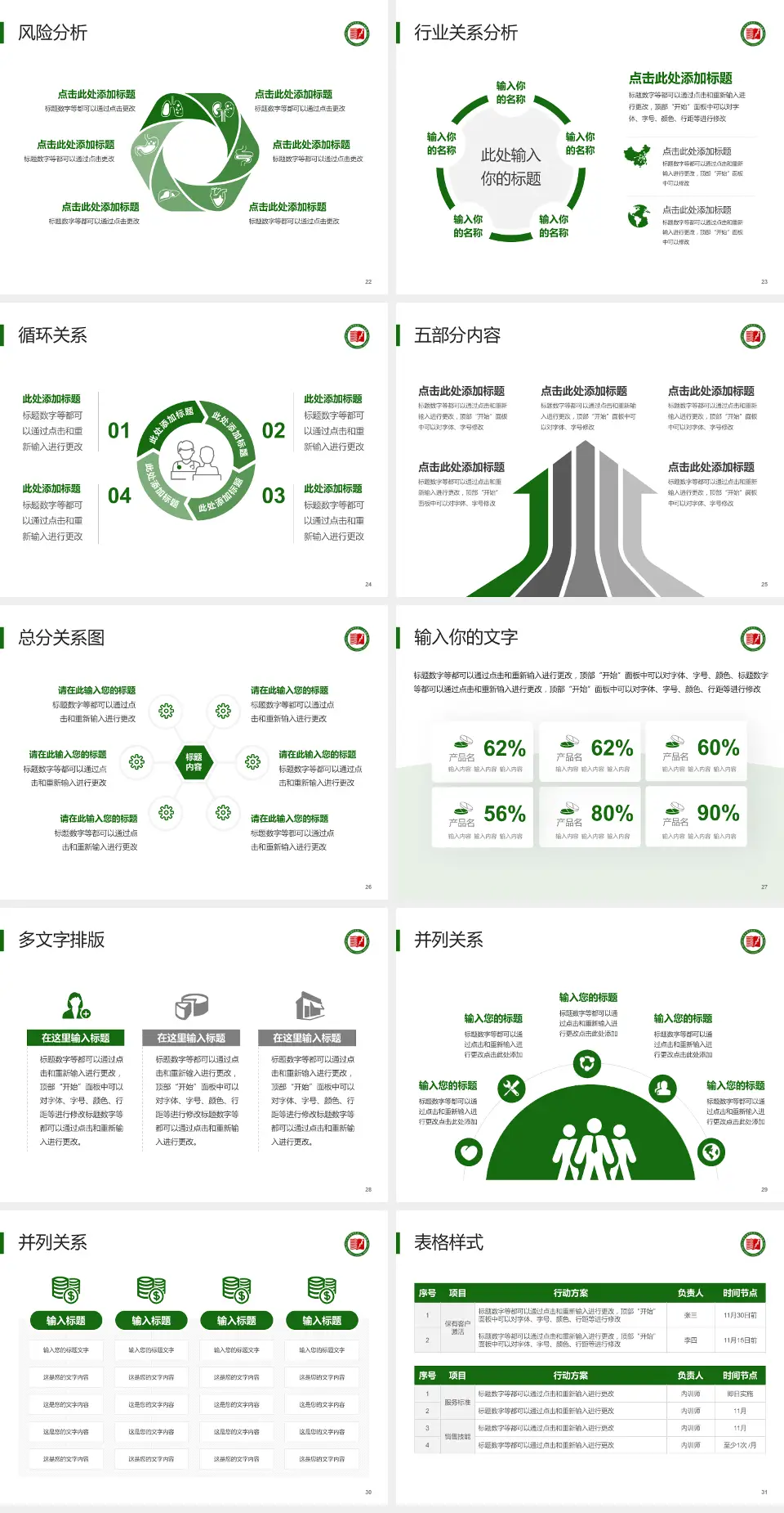 大连市金州区第一人民医院科室介绍与推广PPT模板4:3格式幻灯片预览图4