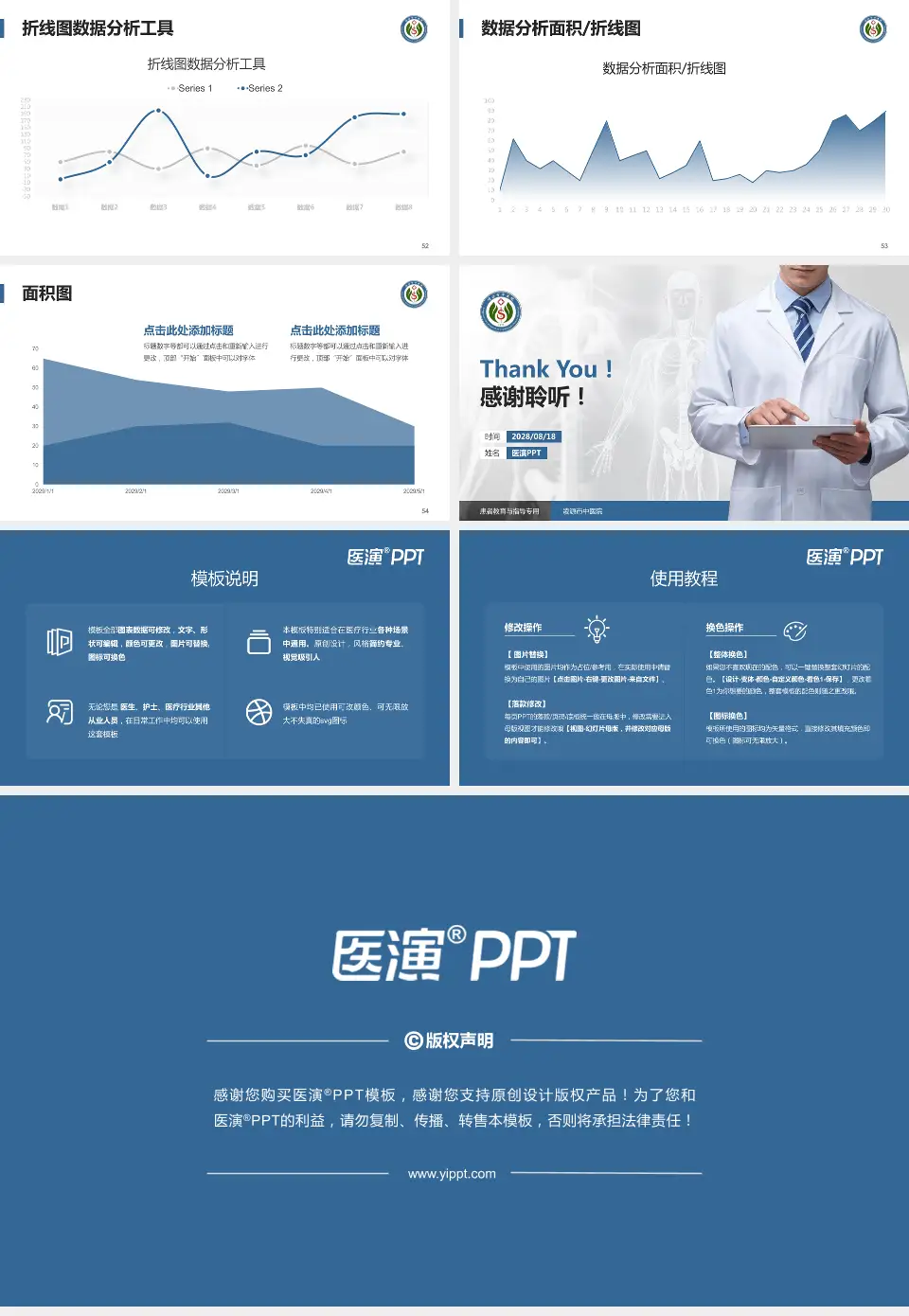 凌源市中医院患者教育与指导PPT模板16:9格式幻灯片预览图7