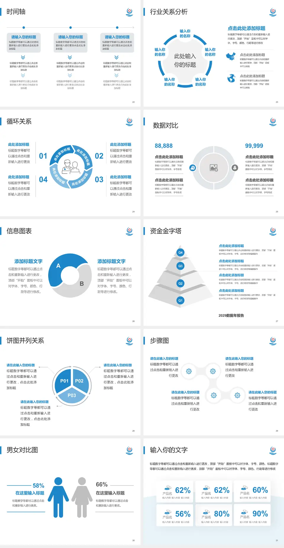 大连市第六人民医院医院管理报告PPT模板4:3格式幻灯片预览图4