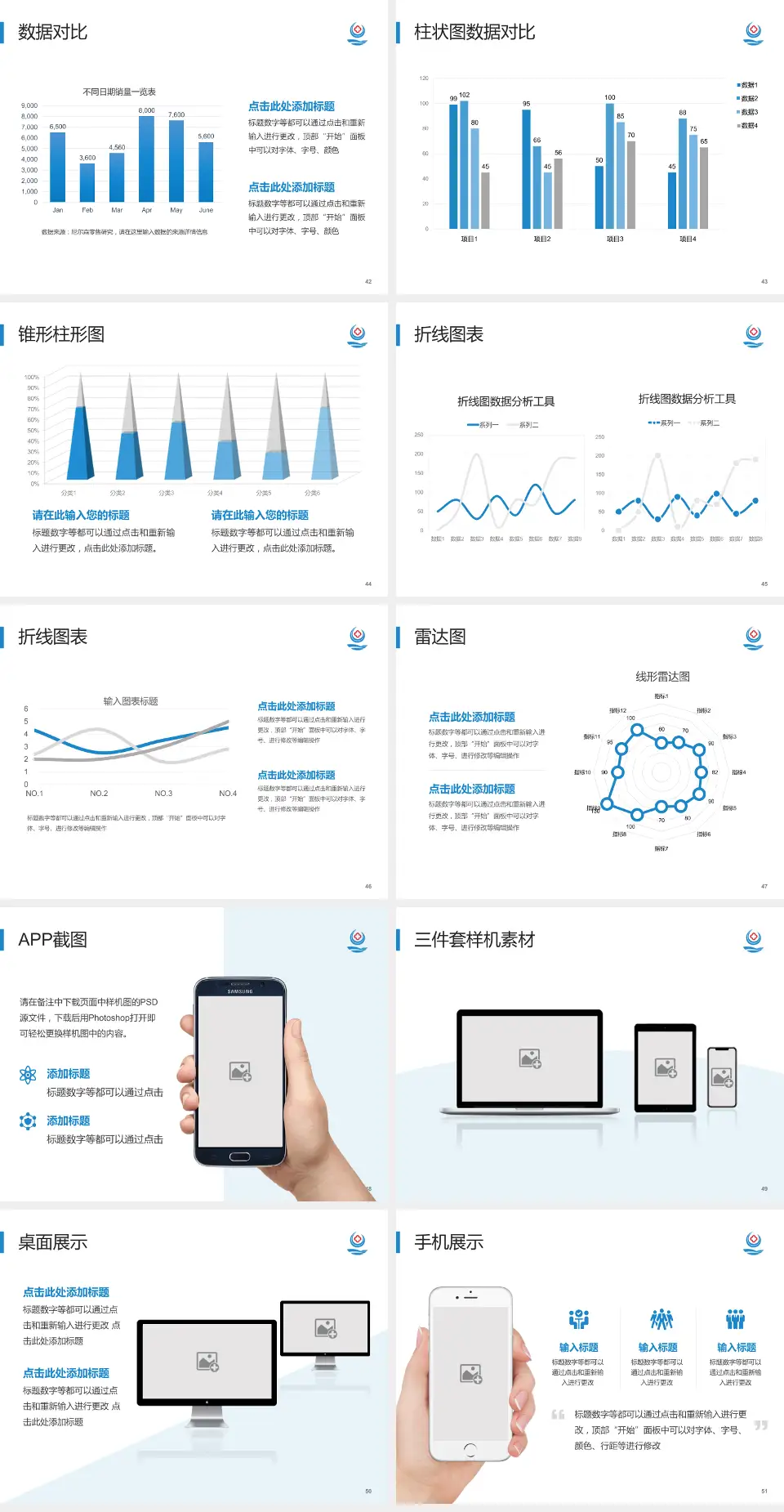 大连市第六人民医院医院管理报告PPT模板4:3格式幻灯片预览图6
