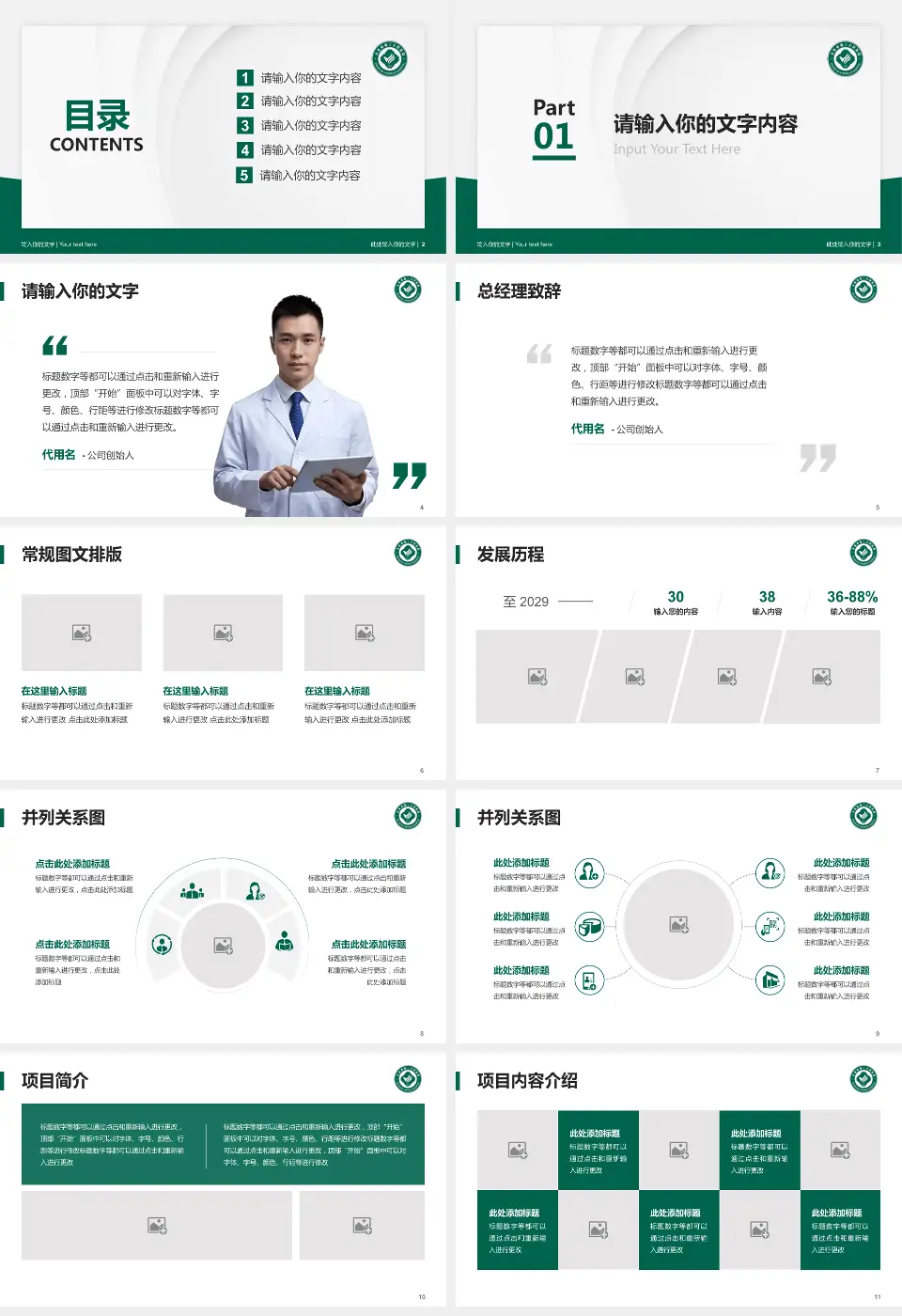 大连市第三人民医院医院管理报告PPT模板16:9格式幻灯片预览图2