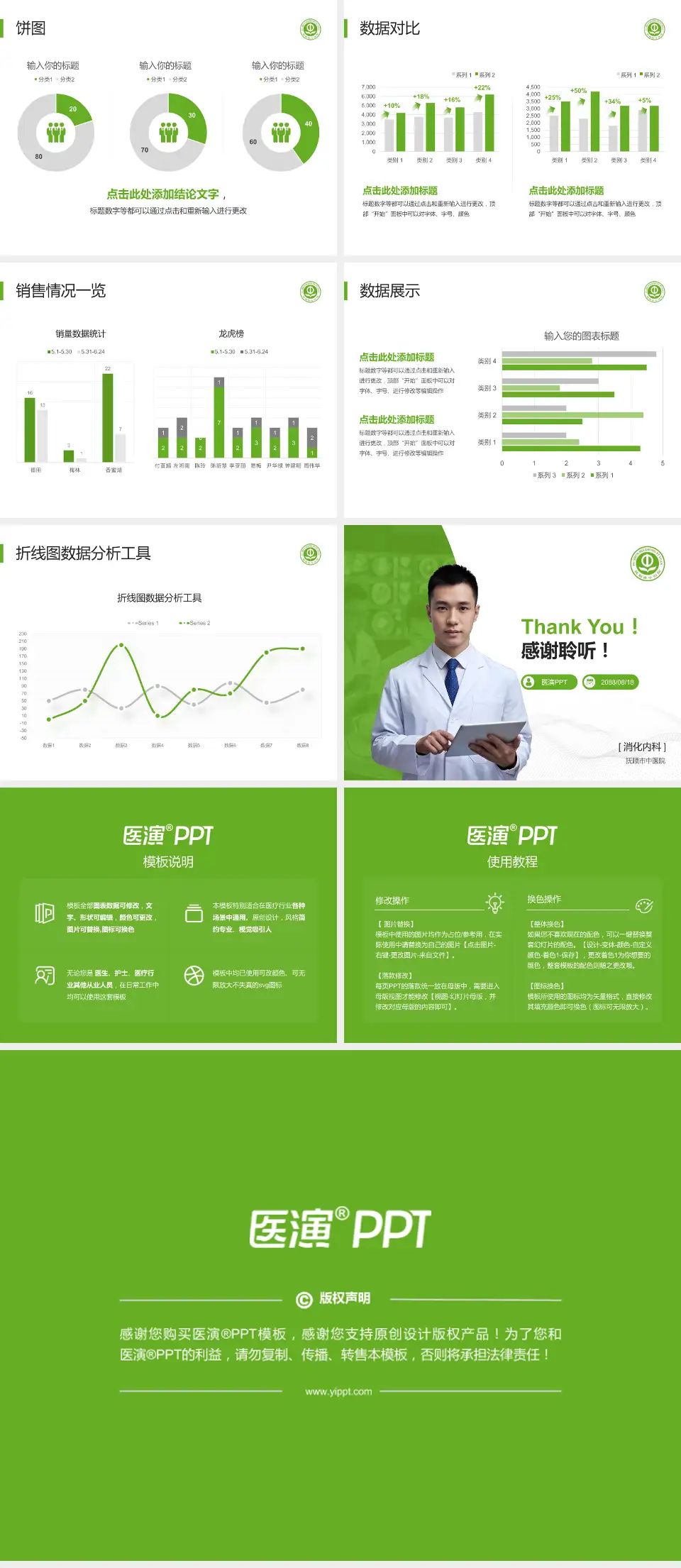 抚顺市中医院病例分享与讨论PPT模板4:3格式幻灯片预览图4