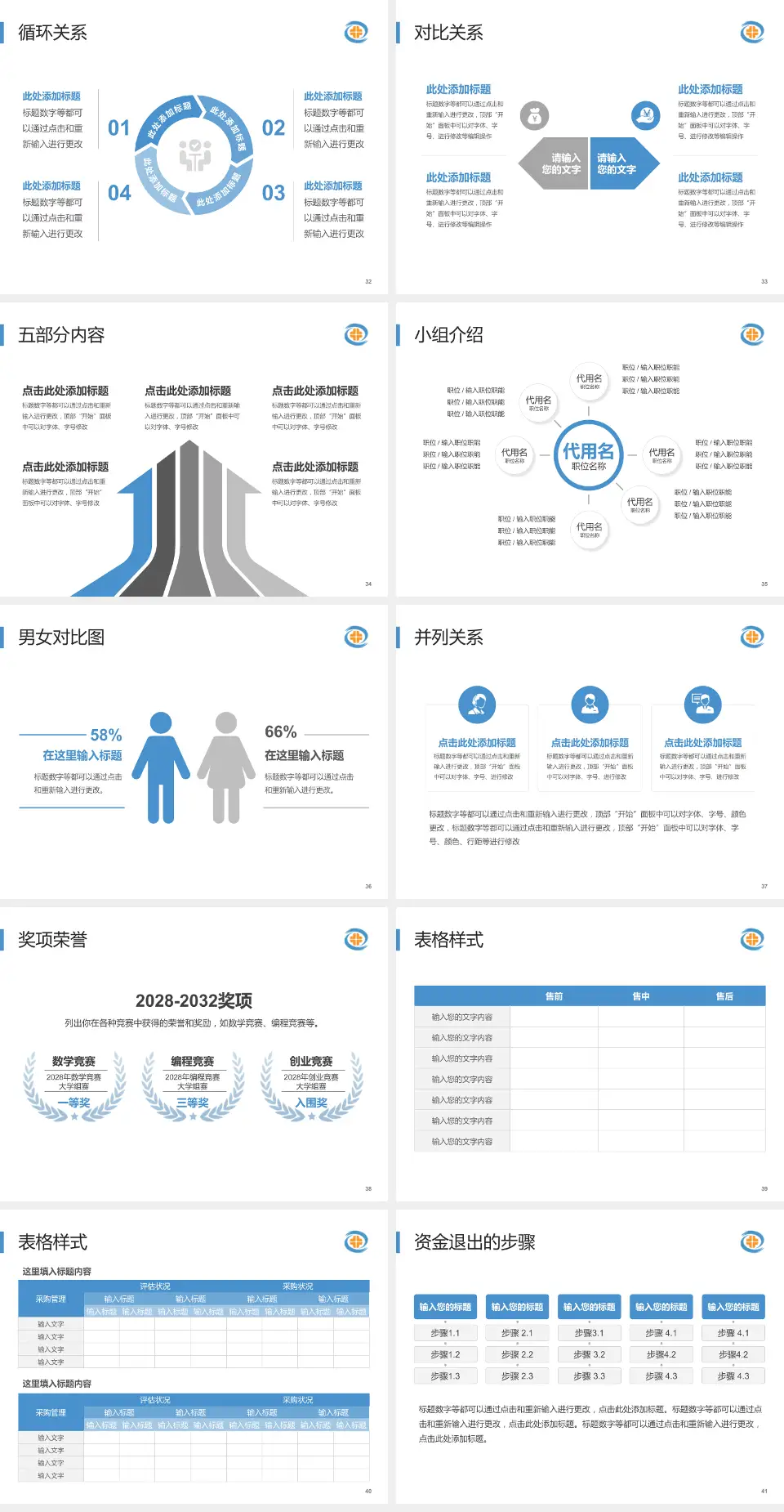 绥中县医院医院简介/日常通用PPT模板4:3格式幻灯片预览图5