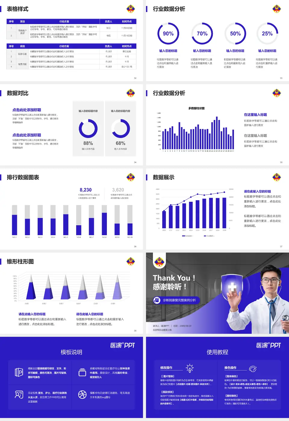 北京军区总医院分院医疗知识普及PPT模板16:9格式幻灯片预览图5