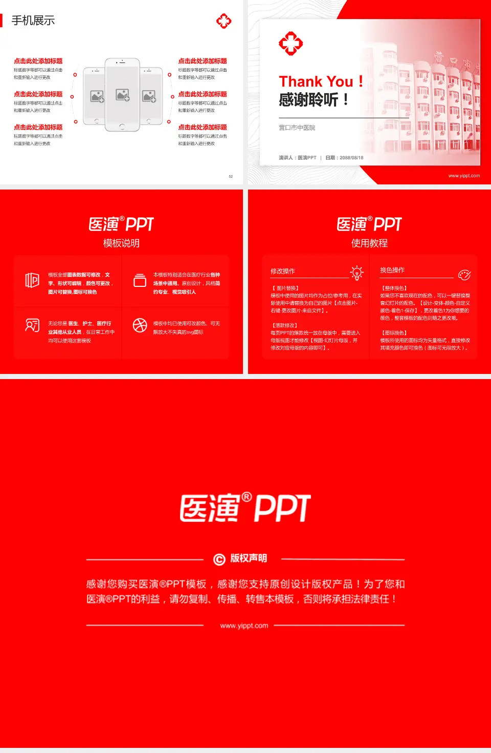 营口市中医院医院管理报告PPT模板4:3格式幻灯片预览图7