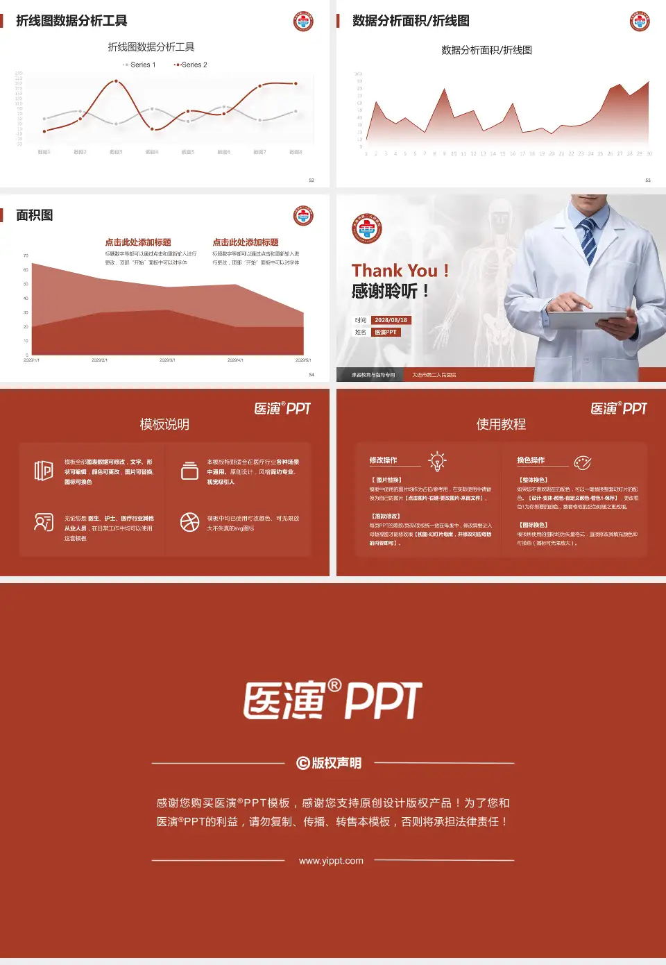 大连市第二人民医院患者教育与指导PPT模板16:9格式幻灯片预览图7