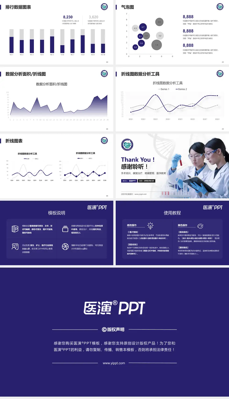 沈阳市肛肠医院科研成果展示PPT模板16:9格式幻灯片预览图6