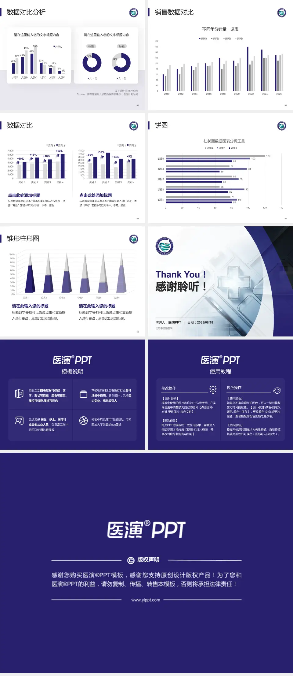 沈阳市肛肠医院医疗行业比赛专用PPT模板4:3格式幻灯片预览图7