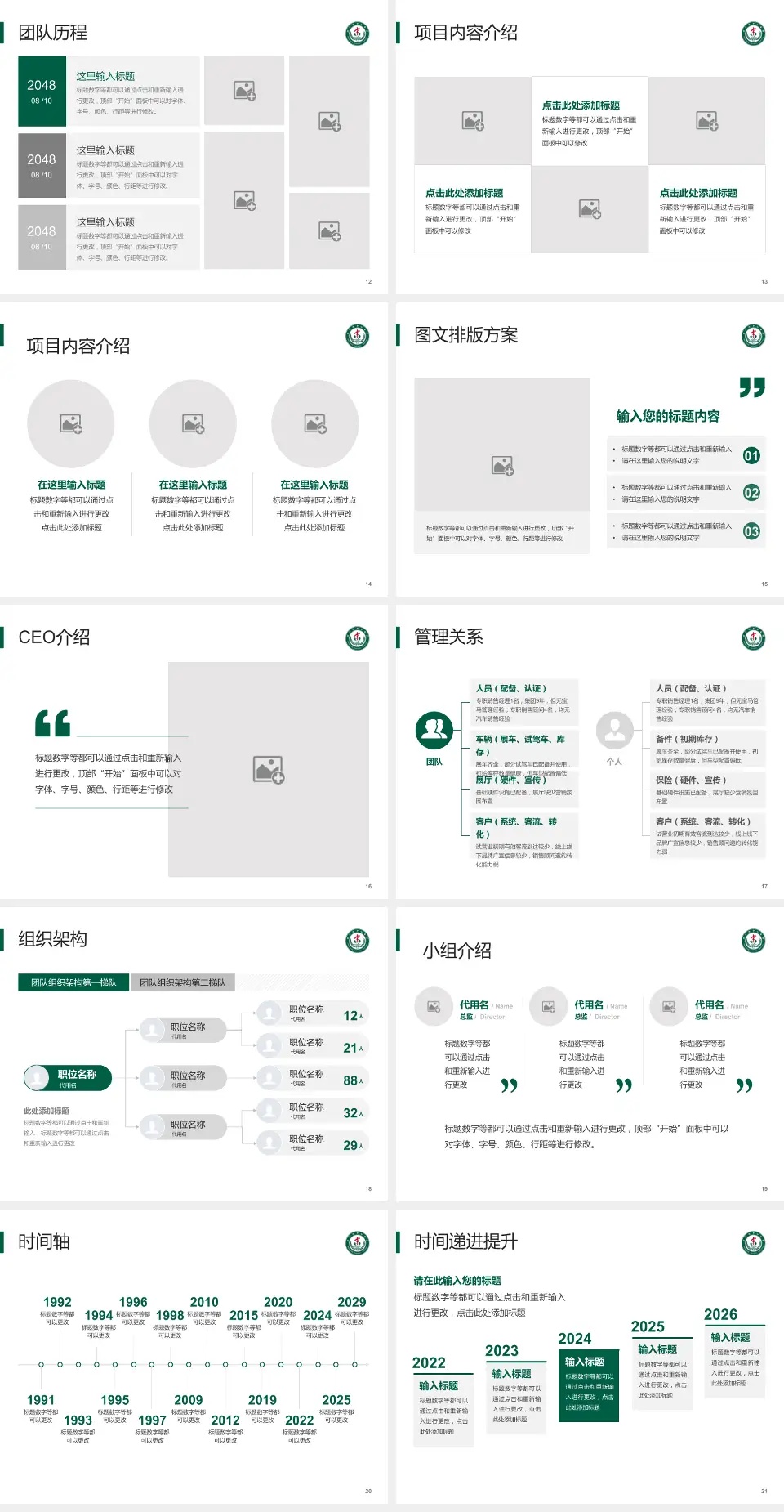 庄河市中心医院医院管理报告PPT模板4:3格式幻灯片预览图3