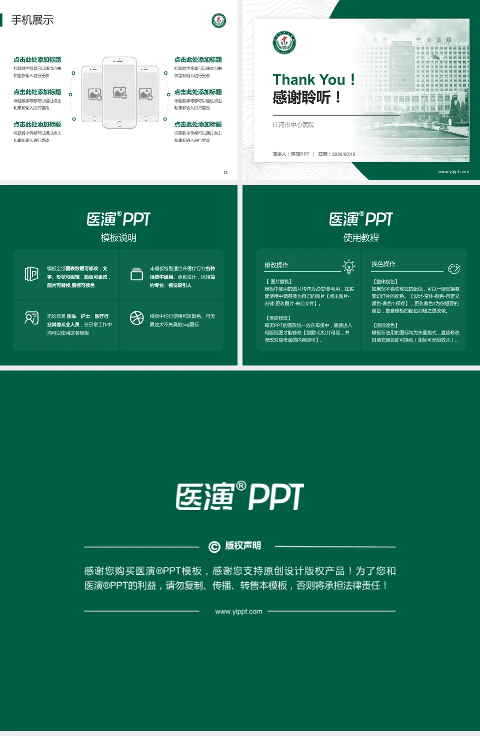 庄河市中心医院医院管理报告PPT模板4:3格式幻灯片预览图7