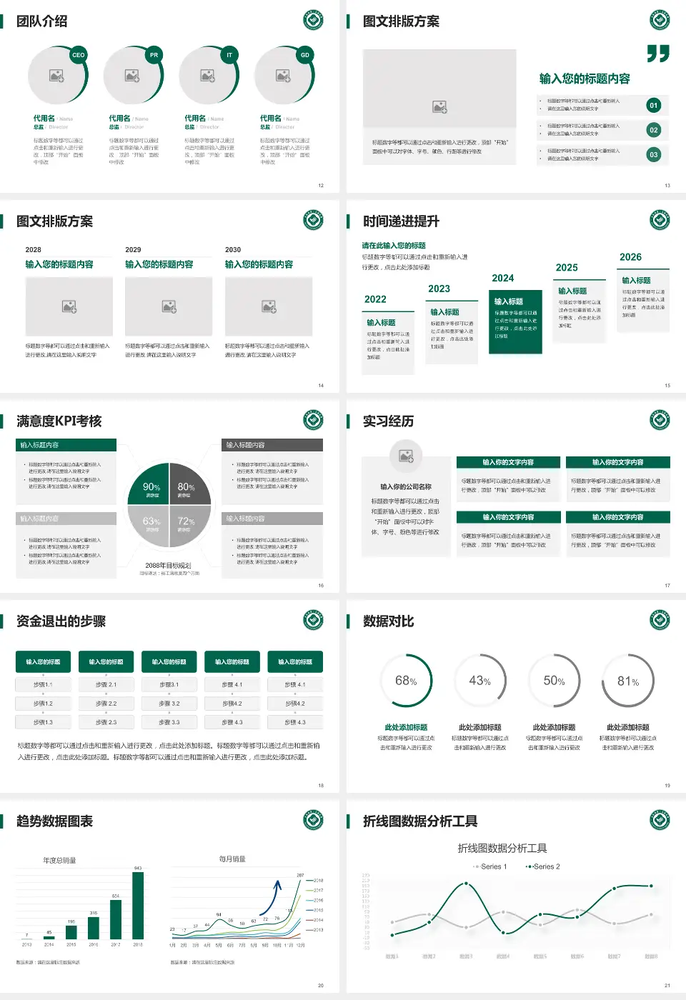 大连市第三人民医院培训与教育PPT模板16:9格式幻灯片预览图3