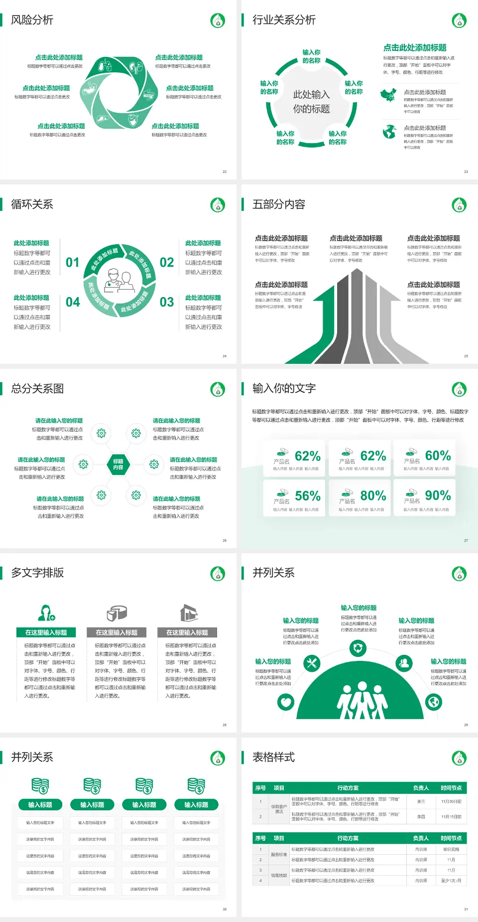 抚顺市中心医院科室介绍与推广PPT模板4:3格式幻灯片预览图4