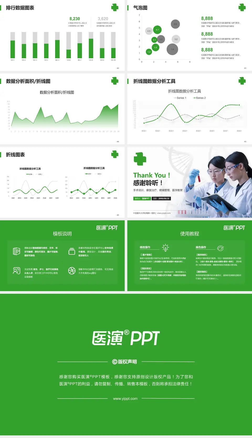 中国医科大学附属第一医院科研成果展示PPT模板16:9格式幻灯片预览图6