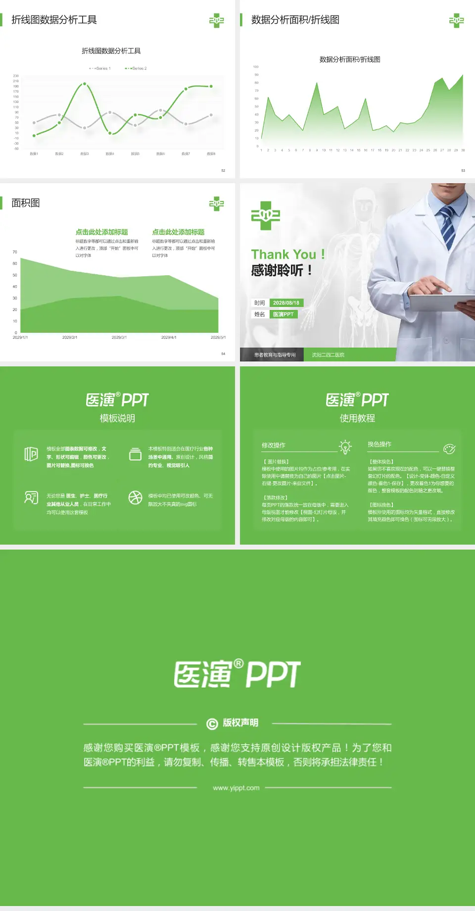 沈阳二四二医院患者教育与指导PPT模板4:3格式幻灯片预览图7
