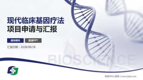 凤城市中心医院项目申请与汇报PPT模板