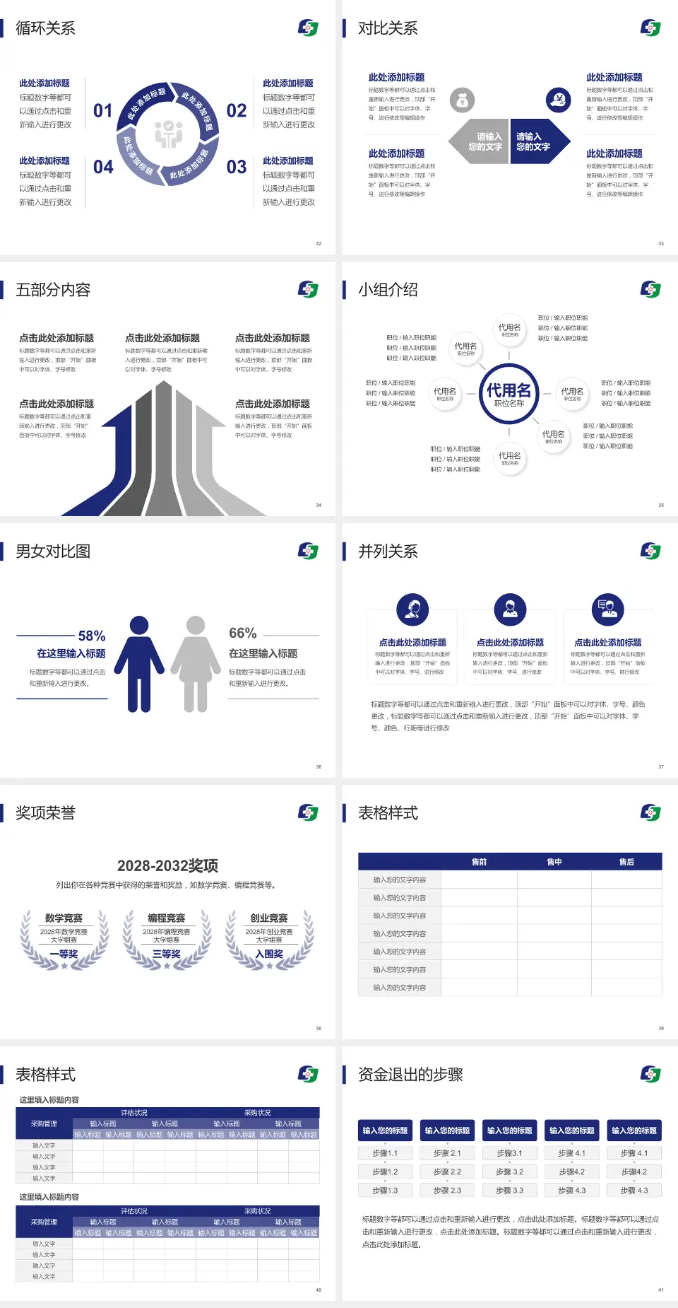 凤城市中心医院医院简介/日常通用PPT模板4:3格式幻灯片预览图5
