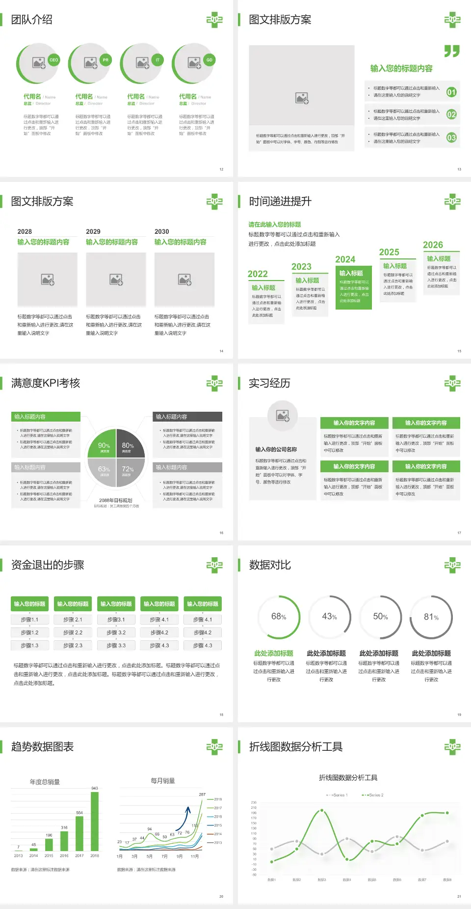 沈阳二四二医院培训与教育PPT模板4:3格式幻灯片预览图3