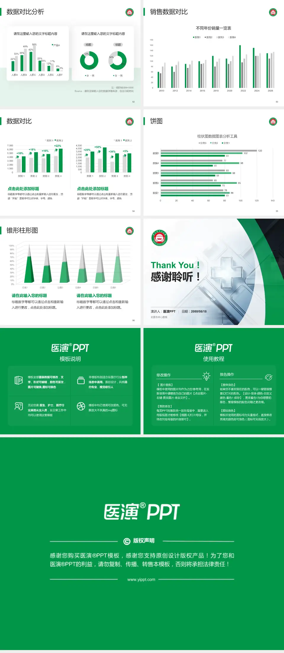 北票市中心医院医疗行业比赛专用PPT模板4:3格式幻灯片预览图7