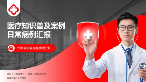 盘锦市第二人民医院医疗知识普及PPT模板