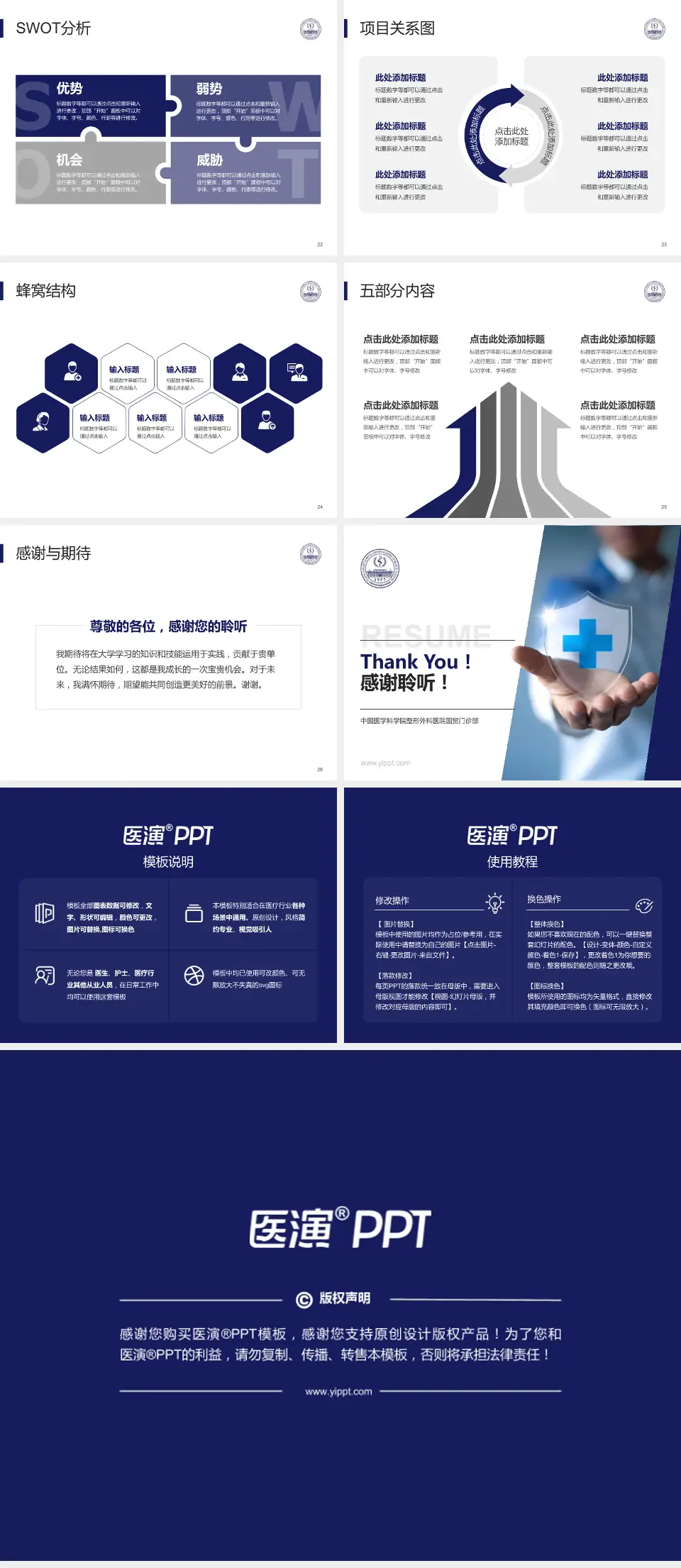 中国医学科学院整形外科医院国贸门诊部个人求职应聘简历PPT模板4:3格式幻灯片预览图4