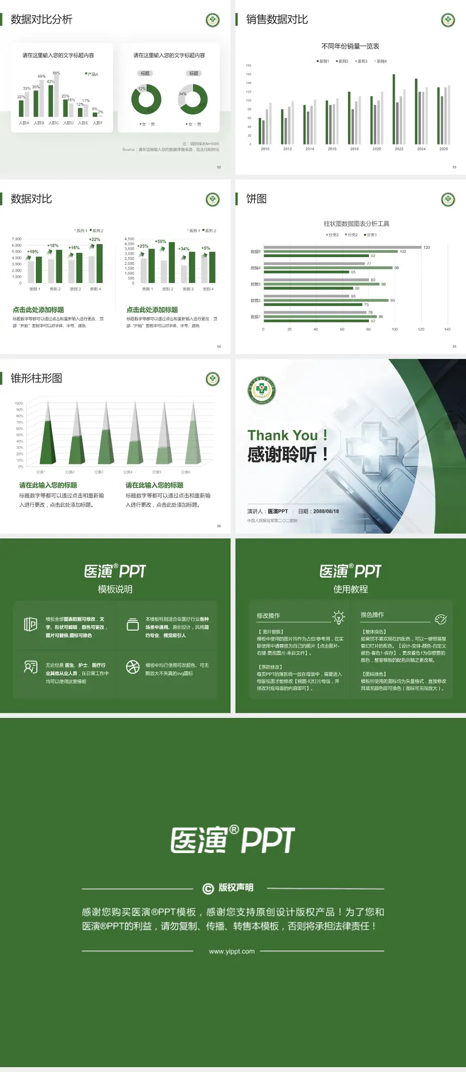 中国人民解放军第二〇二医院医疗行业比赛专用PPT模板4:3格式幻灯片预览图7