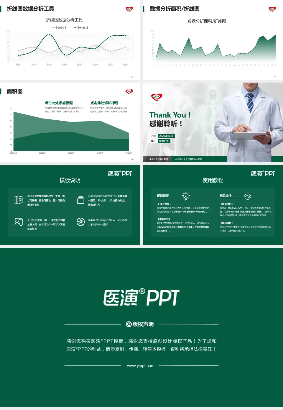 中国医科大学辽阳市中心医院患者教育与指导PPT模板16:9格式幻灯片预览图7