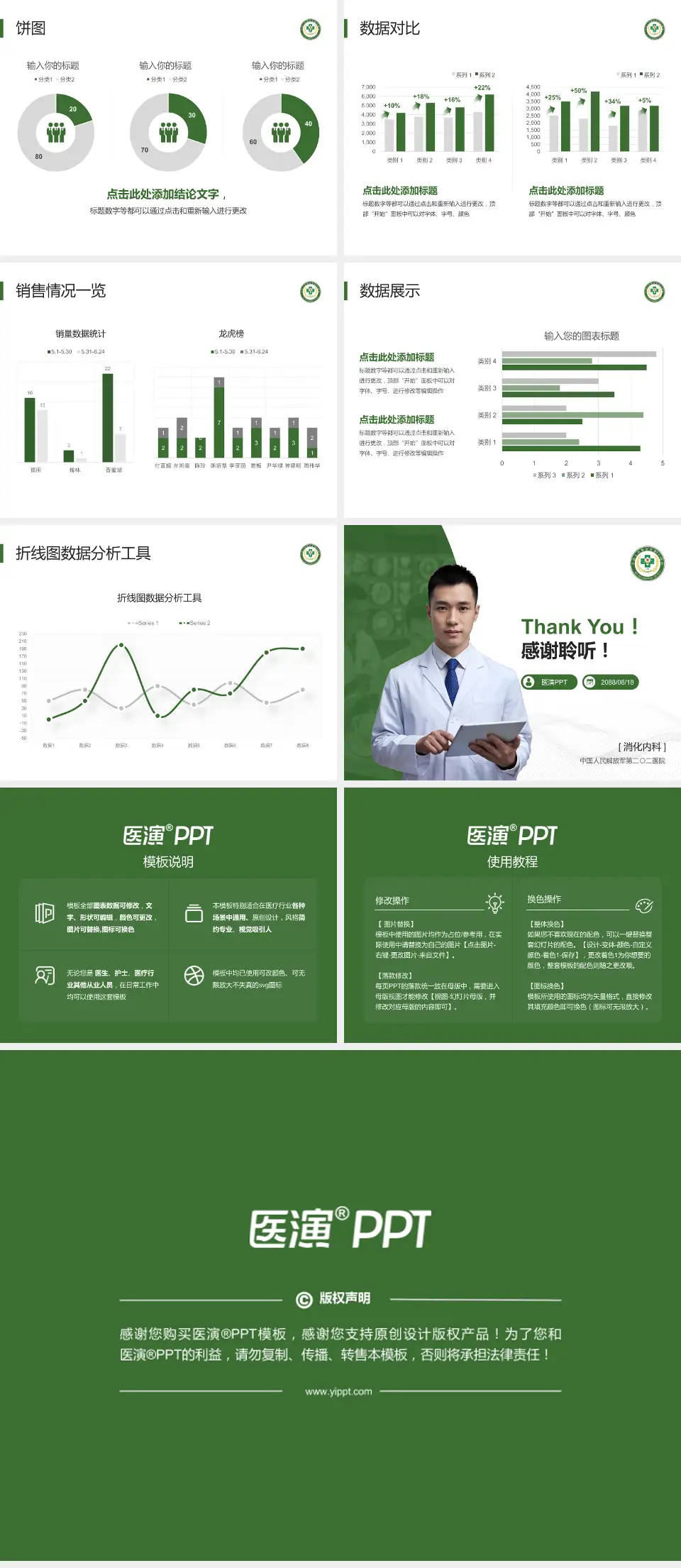 中国人民解放军第二〇二医院病例分享与讨论PPT模板4:3格式幻灯片预览图4