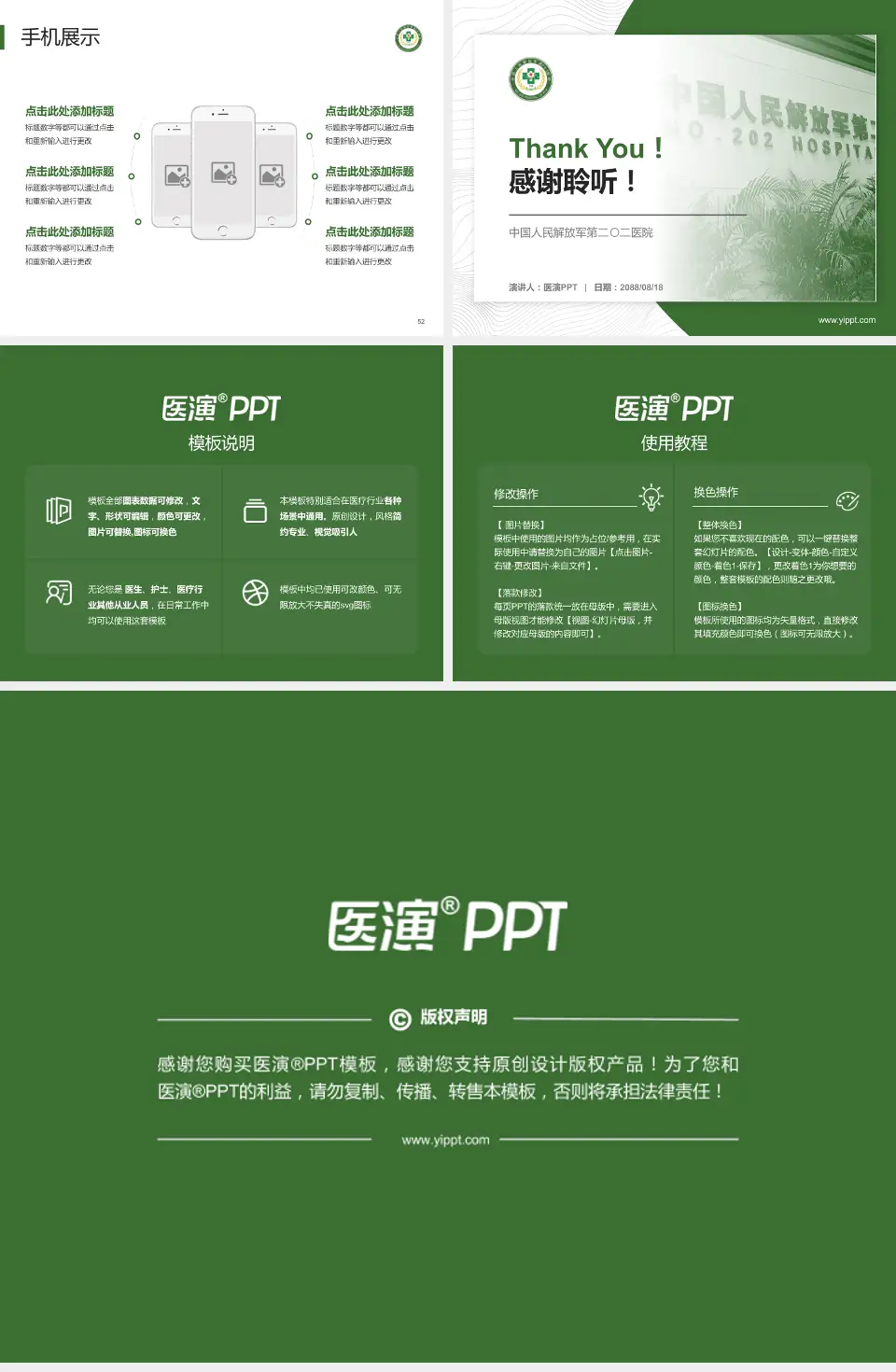 中国人民解放军第二〇二医院医院管理报告PPT模板4:3格式幻灯片预览图7